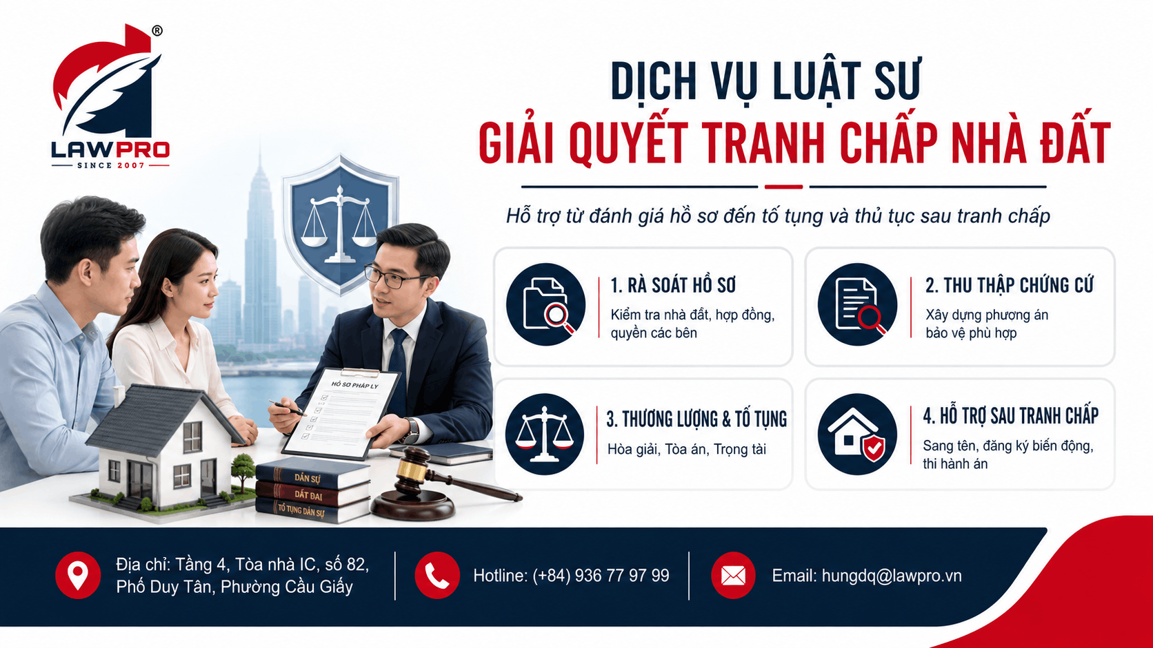 Dịch vụ luật sư giải quyết tranh chấp nhà đất của LAWPRO